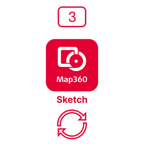 Право на обновление ПО Leica MAP 360 Sketch CCP на три года